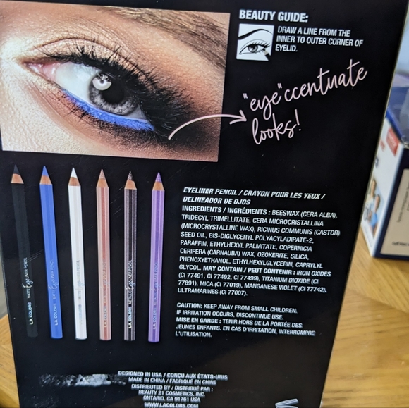 L.A.Colors Eyeliner pencils and Sharpener - Picture 3 of 4